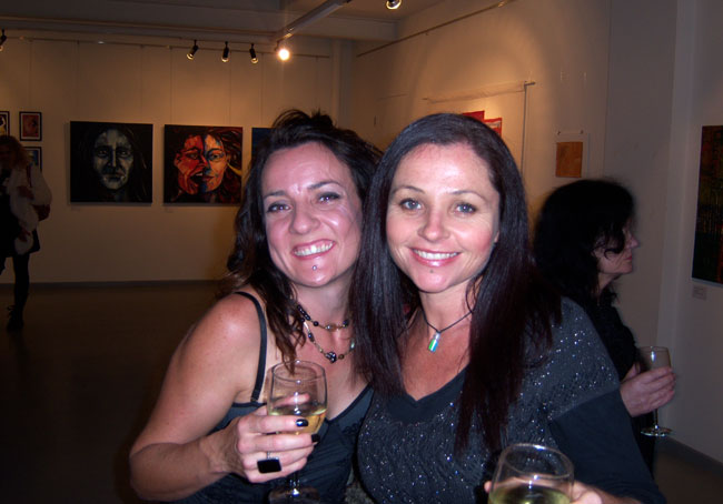 Lovely ladies at the exhibition